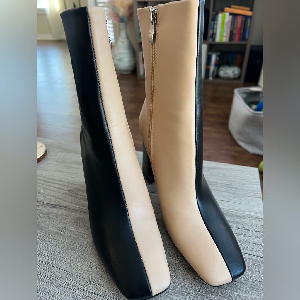 Black/Nude Booties